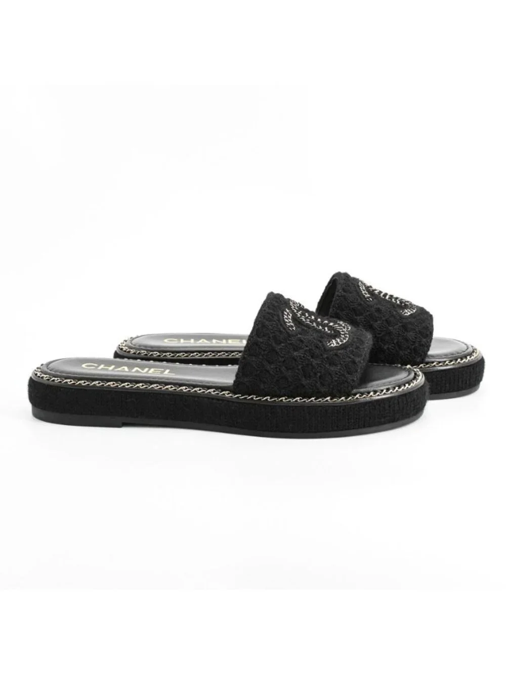 Chanel Shoes Sandals Black